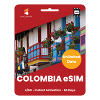 Thumbnail for [eSIM] Colombia Unlimited Data - SimCorner