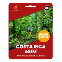 Thumbnail for [eSIM] Costa Rica Unlimited Data - SimCorner