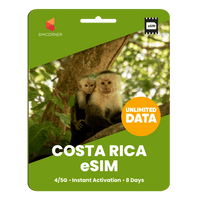Thumbnail for [eSIM] Costa Rica Unlimited Data - SimCorner