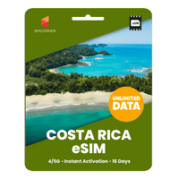 Thumbnail for [eSIM] Costa Rica Unlimited Data - SimCorner