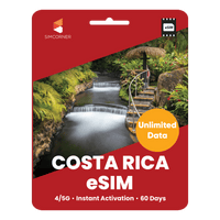 Thumbnail for [eSIM] Costa Rica Unlimited Data - SimCorner
