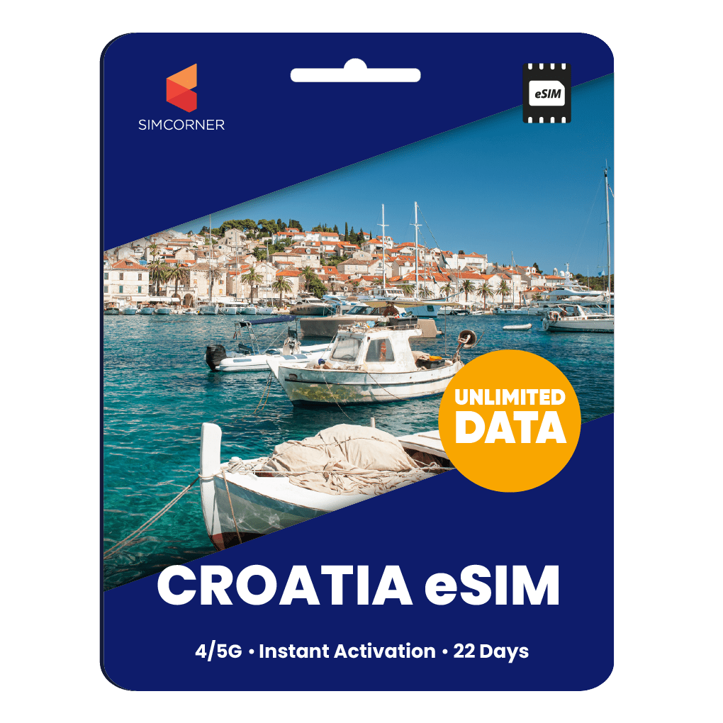 [eSIM] Croatia Unlimited Data - SimCorner