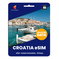 Thumbnail for [eSIM] Croatia Unlimited Data - SimCorner