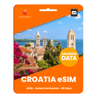 Thumbnail for [eSIM] Croatia Unlimited Data - 30 Days