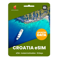 Thumbnail for [eSIM] Croatia Unlimited Data - SimCorner