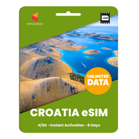 Thumbnail for [eSIM] Croatia Unlimited Data - SimCorner