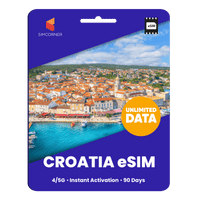 Thumbnail for [eSIM] Croatia Unlimited Data - SimCorner
