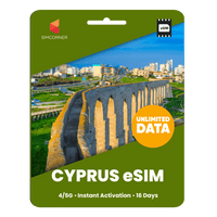 Thumbnail for [eSIM] Cyprus Unlimited Data - SimCorner