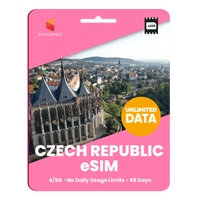 Thumbnail for [eSIM] Czech Republic Unlimited Data - SimCorner