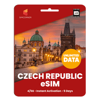 Thumbnail for [eSIM] Czech Republic Unlimited Data - SimCorner