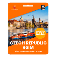 Thumbnail for [eSIM] Czech Republic Unlimited Data - 30 Days