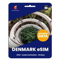 Thumbnail for [eSIM] Denmark Unlimited Data - SimCorner