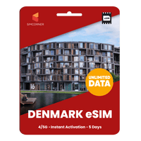 Thumbnail for [eSIM] Denmark Unlimited Data - SimCorner