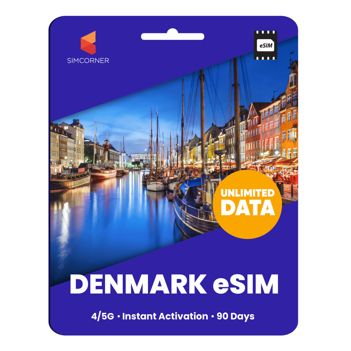 [eSIM] Denmark Unlimited Data - SimCorner
