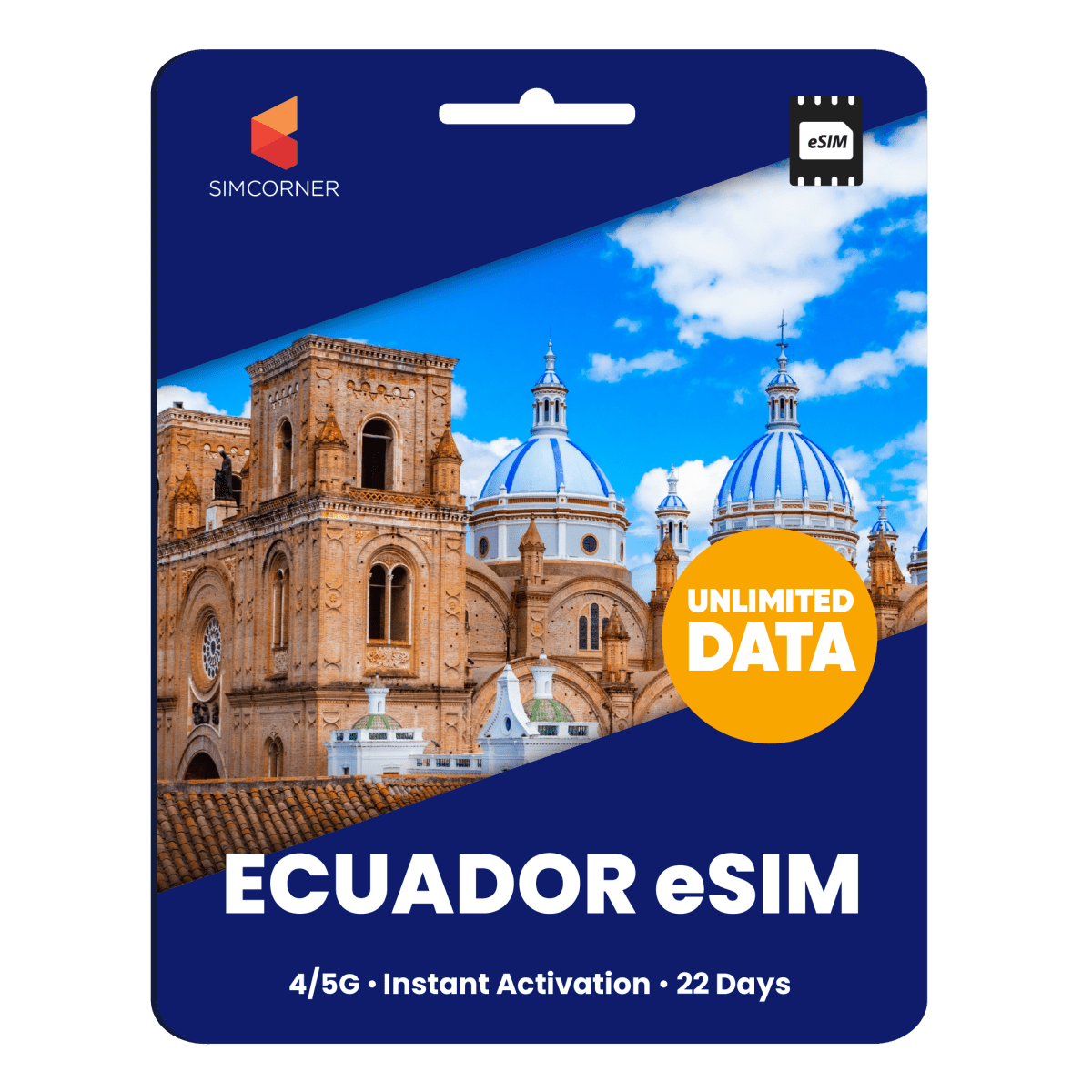 [eSIM] Ecuador Unlimited Data - SimCorner