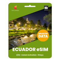 Thumbnail for [eSIM] Ecuador Unlimited Data - SimCorner