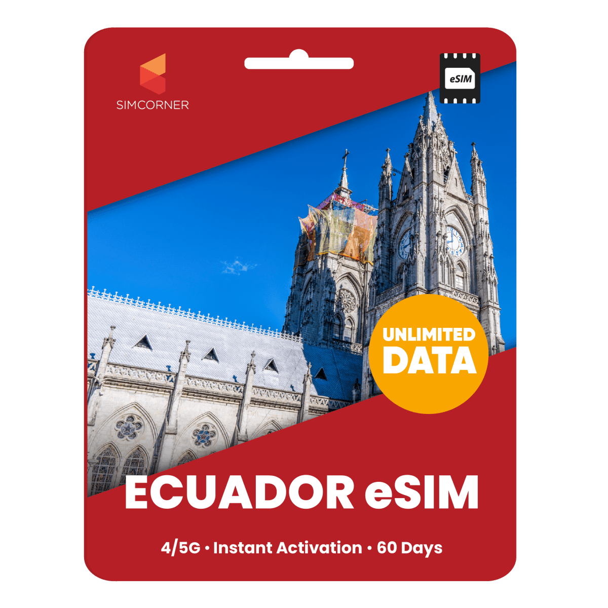[eSIM] Ecuador Unlimited Data - SimCorner