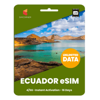 Thumbnail for [eSIM] Ecuador Unlimited Data - SimCorner