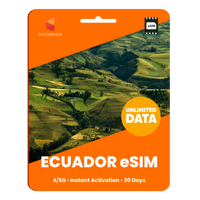 Thumbnail for [eSIM] Ecuador Unlimited Data - SimCorner