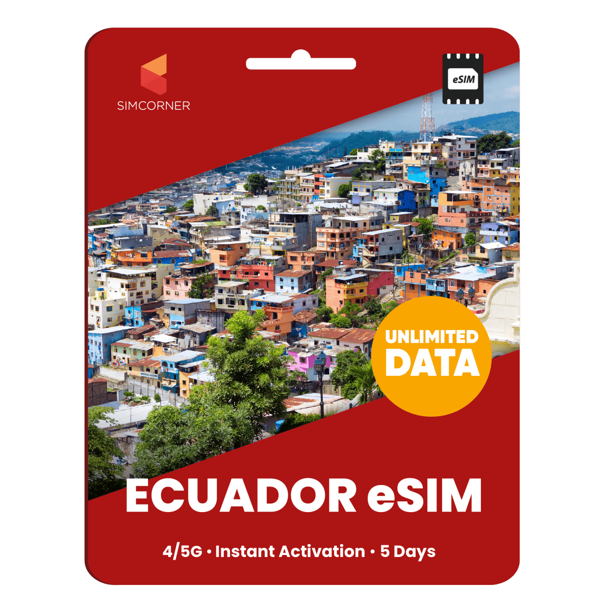 [eSIM] Ecuador Unlimited Data - SimCorner
