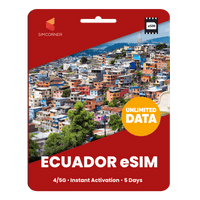 Thumbnail for [eSIM] Ecuador Unlimited Data - SimCorner
