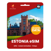 Thumbnail for [eSIM] Estonia Unlimited Data - SimCorner
