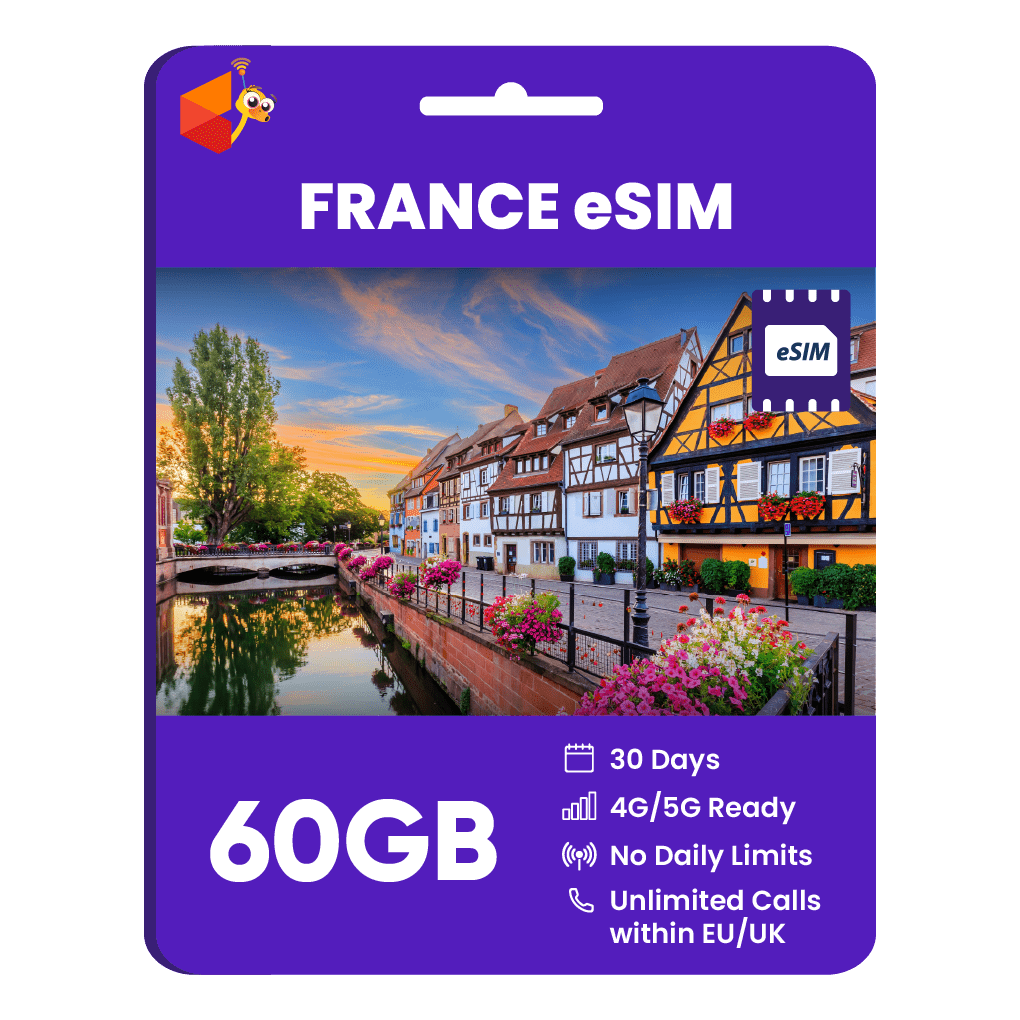 [eSIM] France eSim Card (30GB/60GB) - SimCorner