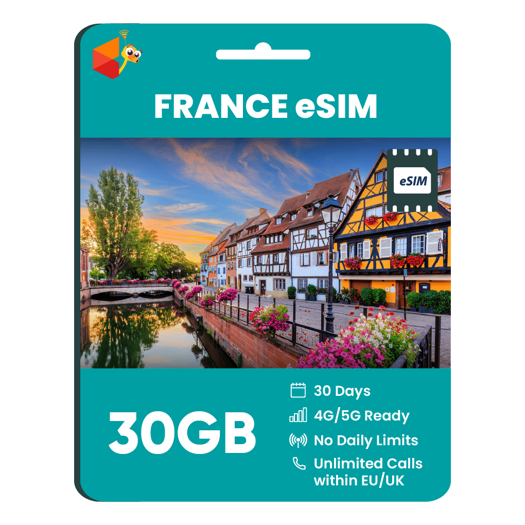 [eSIM] France eSim Card (30GB/60GB) - SimCorner