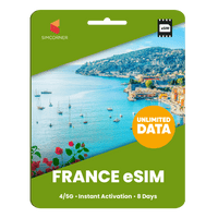 Thumbnail for [eSIM] France Unlimited Data - SimCorner