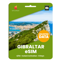 Thumbnail for [eSIM] Gibraltar Unlimited Data - SimCorner