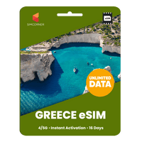 Thumbnail for [eSIM] Greece Unlimited Data - SimCorner