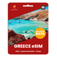 Thumbnail for [eSIM] Greece Unlimited Data - SimCorner