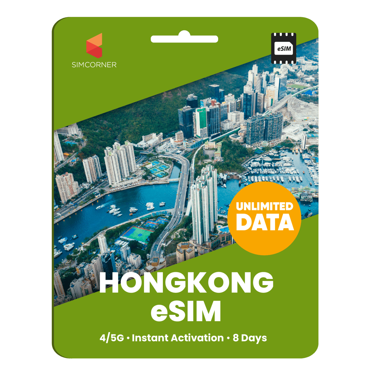 [eSIM] Hong Kong Unlimited Data - SimCorner
