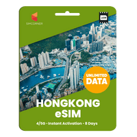 Thumbnail for [eSIM] Hong Kong Unlimited Data - SimCorner