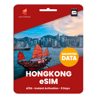 Thumbnail for [eSIM] Hong Kong Unlimited Data - SimCorner