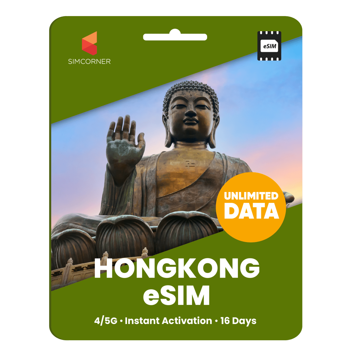 [eSIM] Hong Kong Unlimited Data - SimCorner