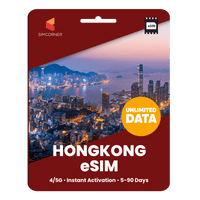 Thumbnail for [eSIM] Hong Kong Unlimited Data - SimCorner