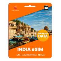 Thumbnail for [eSIM] India Unlimited Data - 30 Days