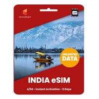 Thumbnail for [eSIM] India Unlimited Data | SimCorner