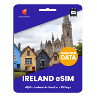 Thumbnail for [eSIM] Ireland Unlimited Data - SimCorner