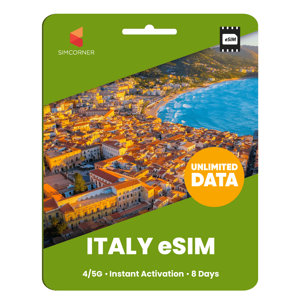 [eSIM] Italy Unlimited Data - SimCorner