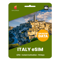 Thumbnail for [eSIM] Italy Unlimited Data - SimCorner