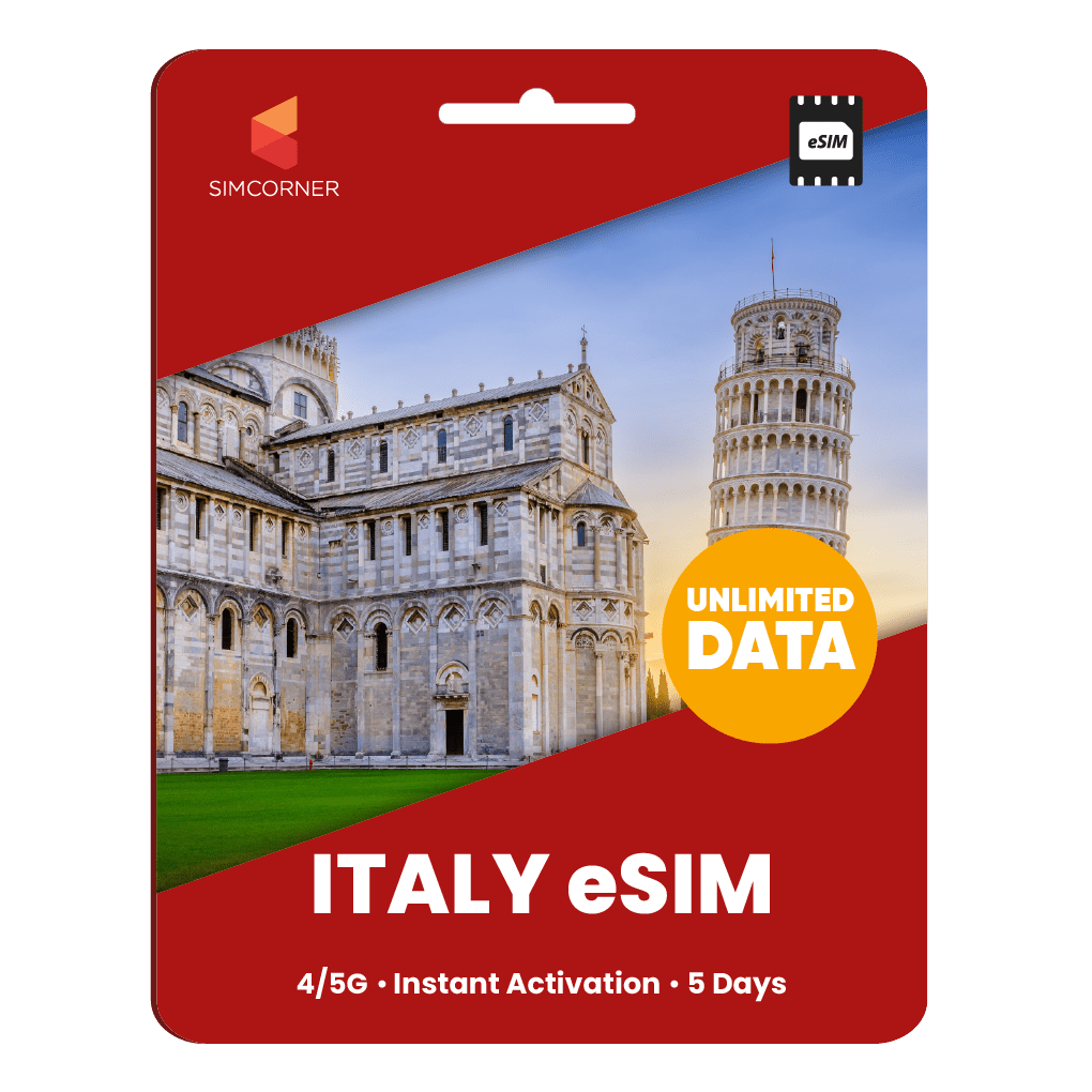 [eSIM] Italy Unlimited Data - SimCorner