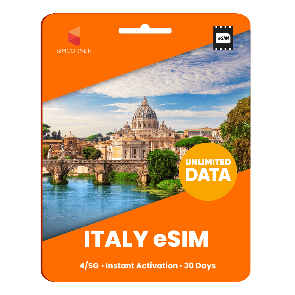 [eSIM] Italy Unlimited Data - 30 Days