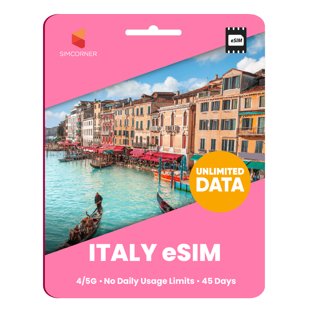 [eSIM] Italy Unlimited Data - SimCorner