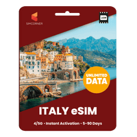 Thumbnail for [eSIM] Italy Unlimited Data - SimCorner