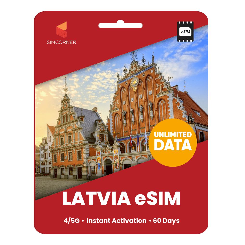 [eSIM] Latvia Unlimited Data - SimCorner