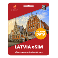 Thumbnail for [eSIM] Latvia Unlimited Data - SimCorner