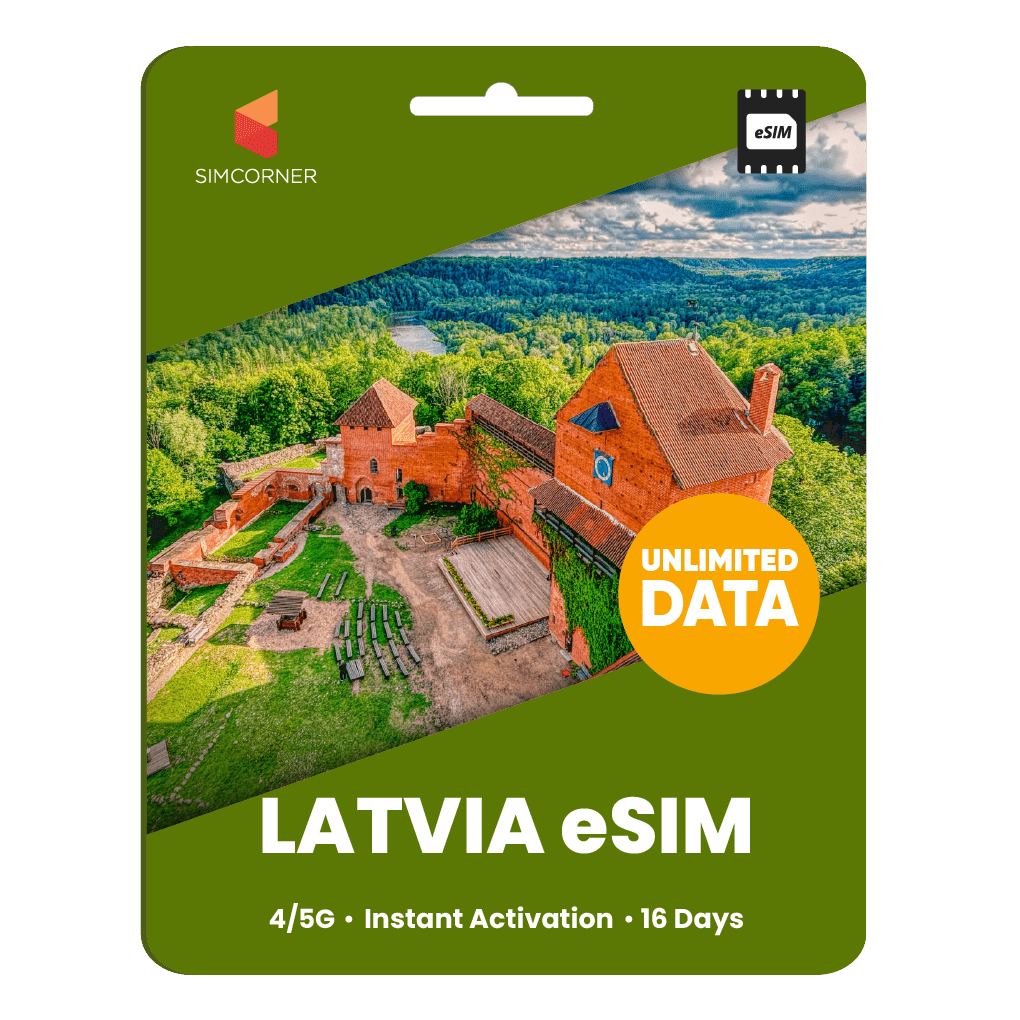 [eSIM] Latvia Unlimited Data - SimCorner