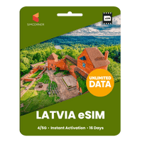 Thumbnail for [eSIM] Latvia Unlimited Data - SimCorner